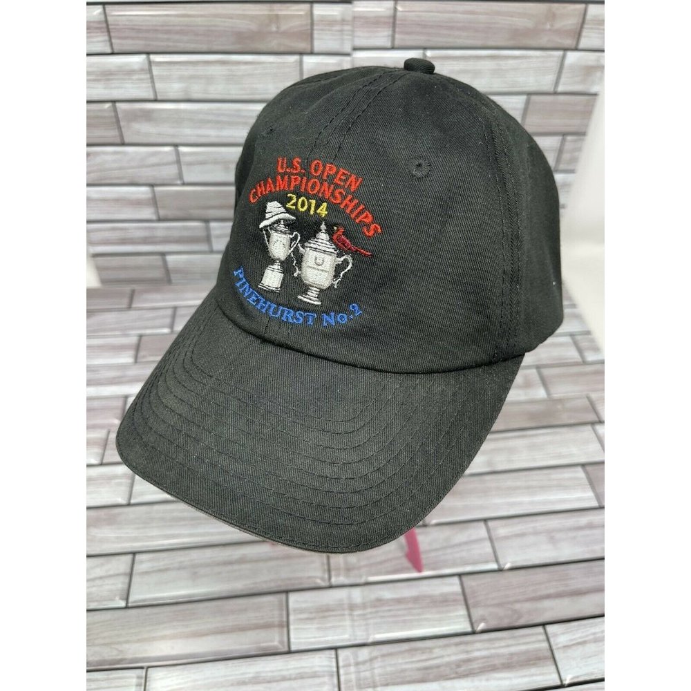 US Open Champions 2014 Pinehurst Black Hat Cap Adjustable Strapback